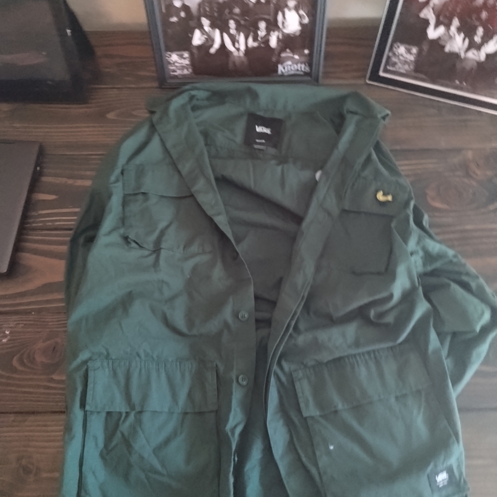 Vintage Vans Men's Olive Field Jacket